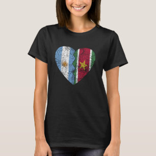 Camiseta SURINAMES Banderas Argentinas Corazón Argentina Su