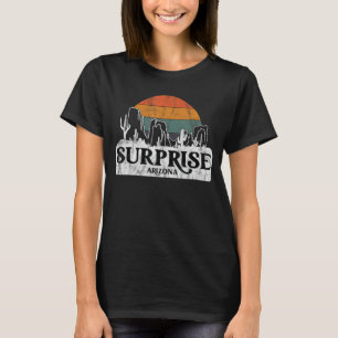 Camiseta Surprise, AZ Arizona Vintage sunset cactus