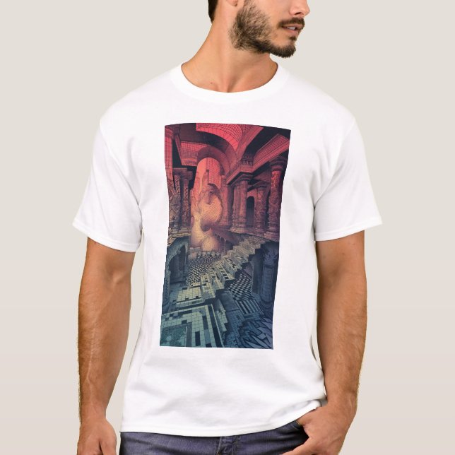 Camiseta Surreal de arte de rompecabezas - Manifol (Anverso)