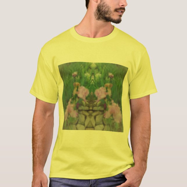 Camiseta Surreal Fantasy Iris Sendero floral (Anverso)