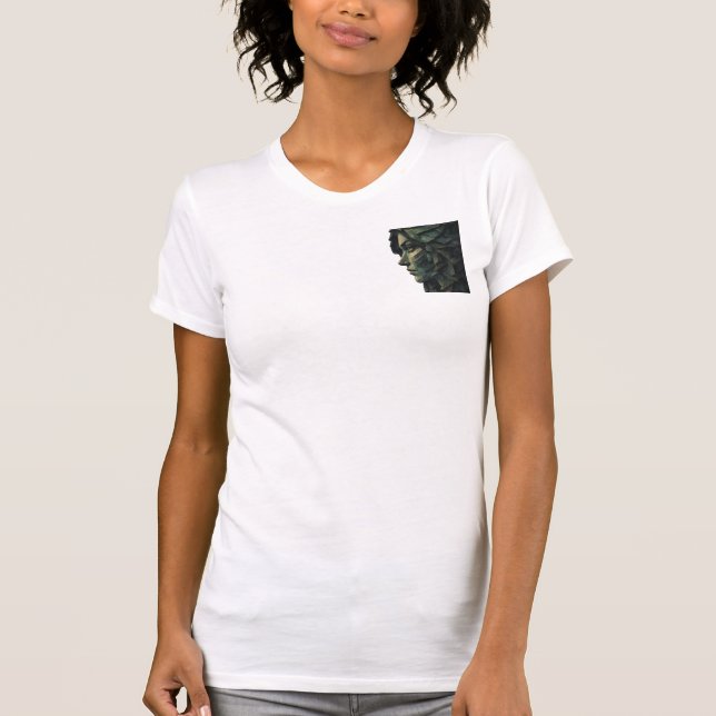 Camiseta Surreal Geometric Woman Cubist Art (Anverso)