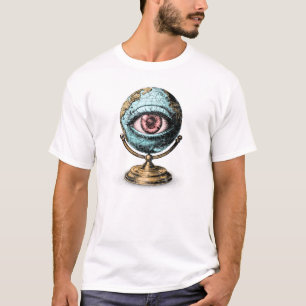 Camiseta Surreal Globe Vision - El ojo de la percepción