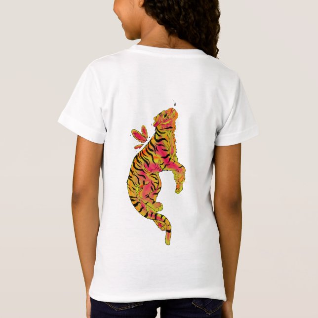 Camiseta Surreal Neon Tiger (Reverso)