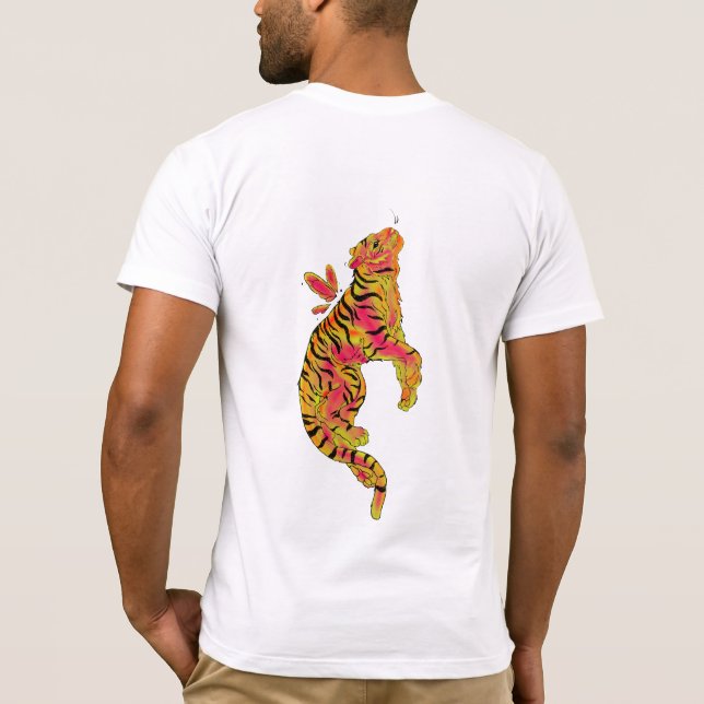 Camiseta Surreal Neon Tiger (Reverso)