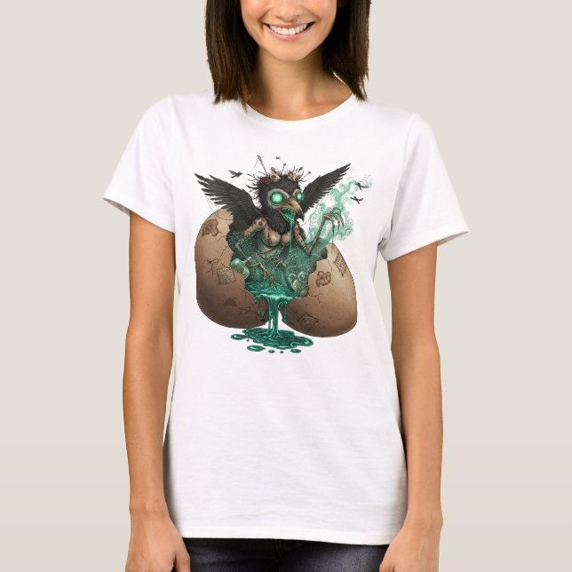 Camiseta Surreal Spooky Crow Women's Tee (Anverso)