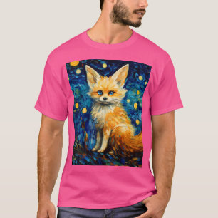 Camiseta Surreal Starry Night Fennec Fox
