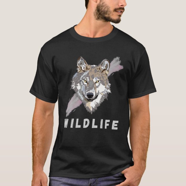 Camiseta Surreal Wildlife Animal Goute , Wildlife Birday (Anverso)