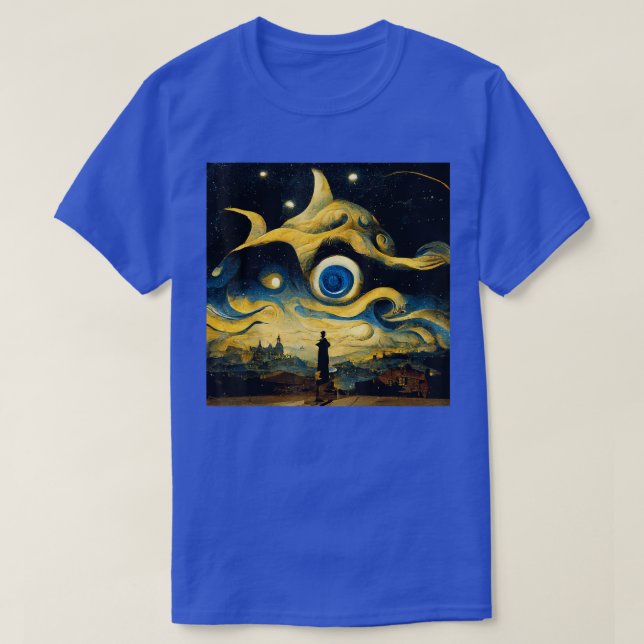 Camiseta Surrealism Starry Night  (Diseño del anverso)