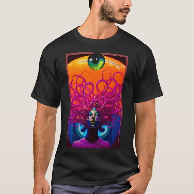 Camiseta Surrealismo de los hijos de Medusa Ken Gage (Anverso)