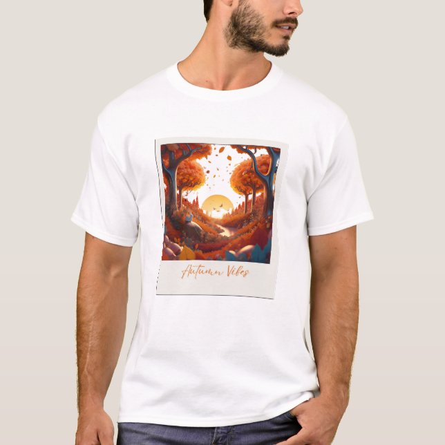 Camiseta Surrealismo de los vibraciones otoñales (Anverso)