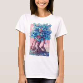 Camiseta Surrealista de Chica de árbol
