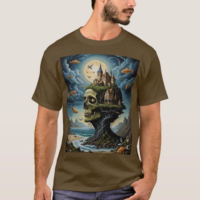 Camiseta surrealista del Castillo Gótico (Anverso)
