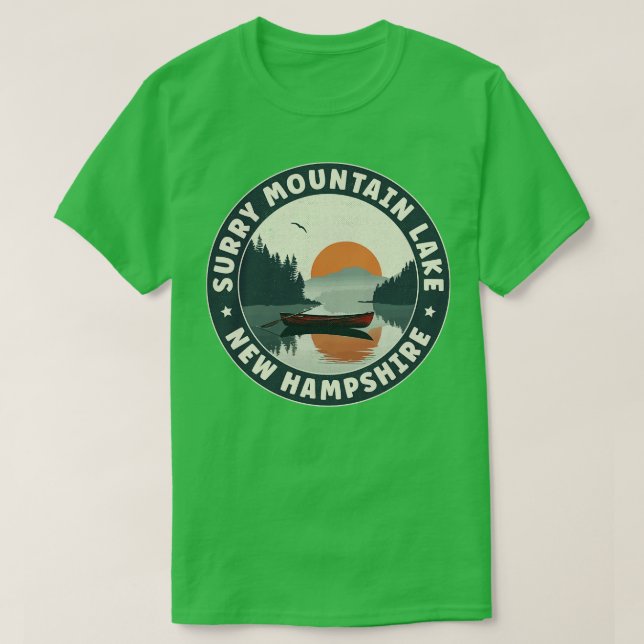 Camiseta Surry Mountain Lake New Hampshire Sunset (Diseño del anverso)
