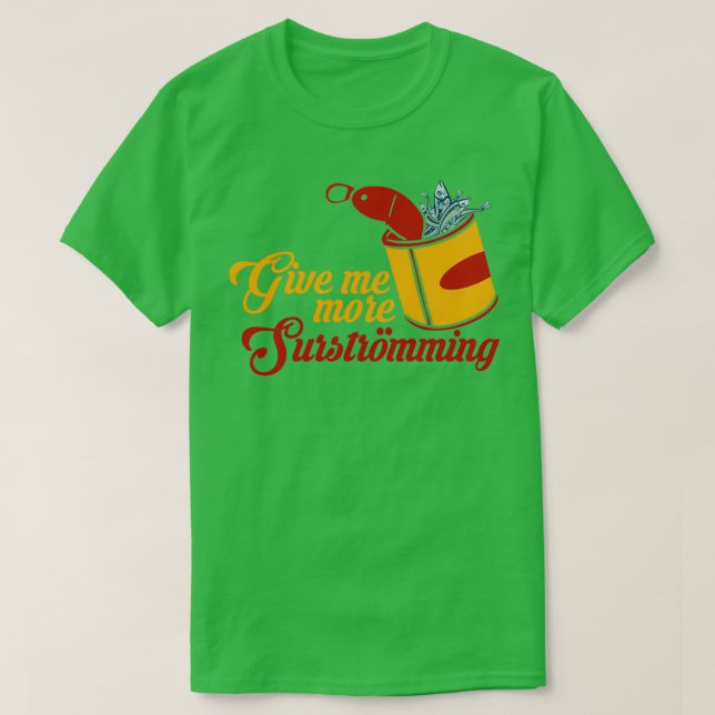 Camiseta Surstrating Fish Food Suecia Sushi Vikings (Diseño del anverso)