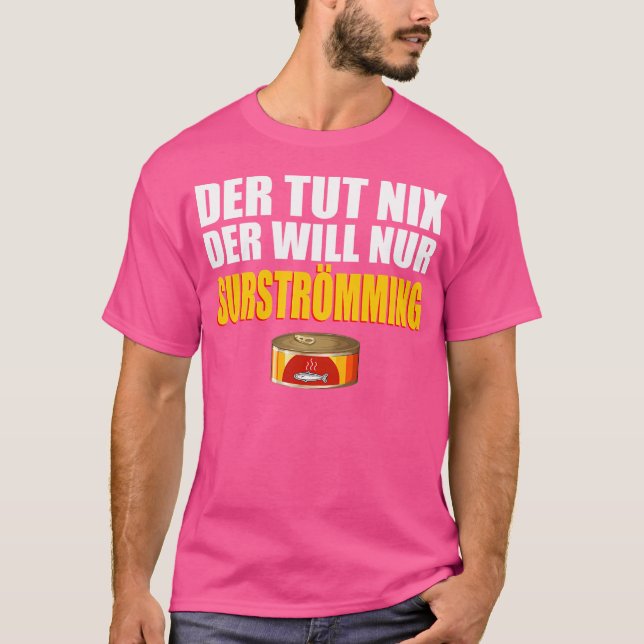 Camiseta Surstrmming Challenge Fish Suecia Pescador zorrill (Anverso)