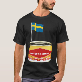 Camiseta Surstromming, comida sueca, Suecia, pescado sueco,