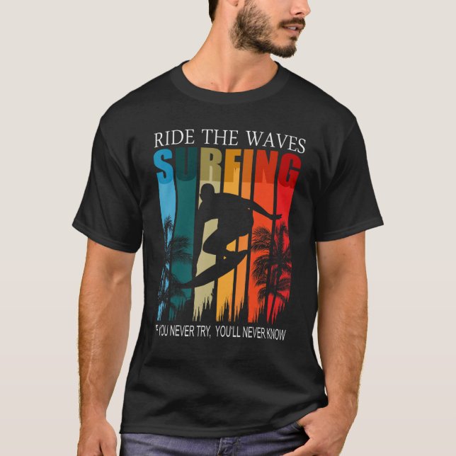Camiseta Surtidor de olas de deportes náuticos (Anverso)