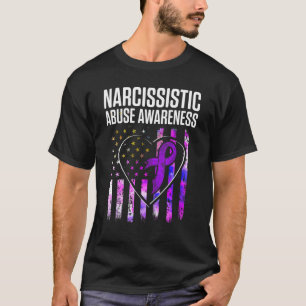 Camiseta Surv de la bandera del corazón de concientización