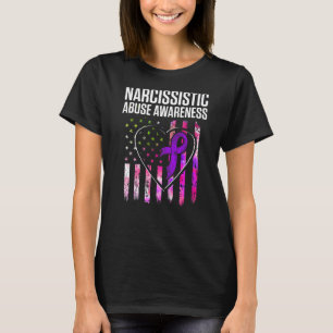 Camiseta Surv de la bandera del corazón de concientización