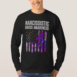 Camiseta Surv de la bandera del corazón de concientización