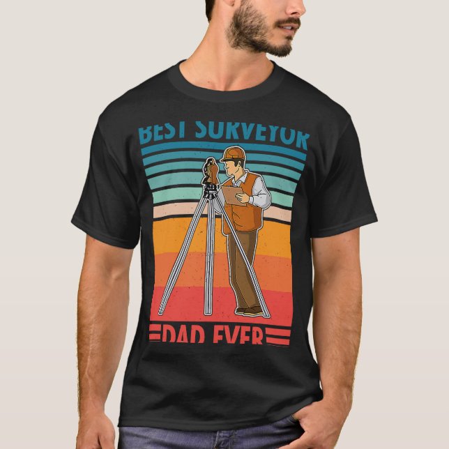 Camiseta Surveyor geodesy surveying engineer theodolite pro (Anverso)