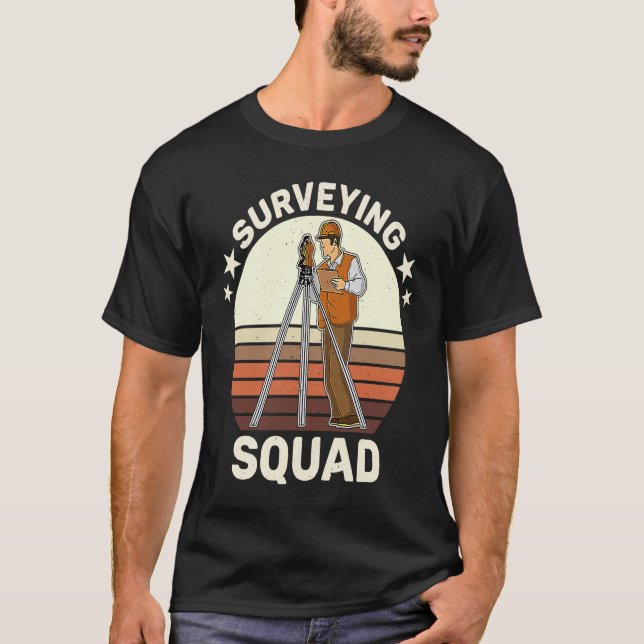 Camiseta Surveyor geodesy surveying engineer theodolite pro (Anverso)