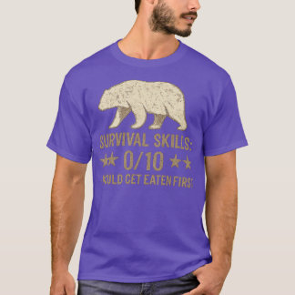 CAMISETA SURVIVAL SKILLS 0-10 – WOULD GET EATEN FIRST