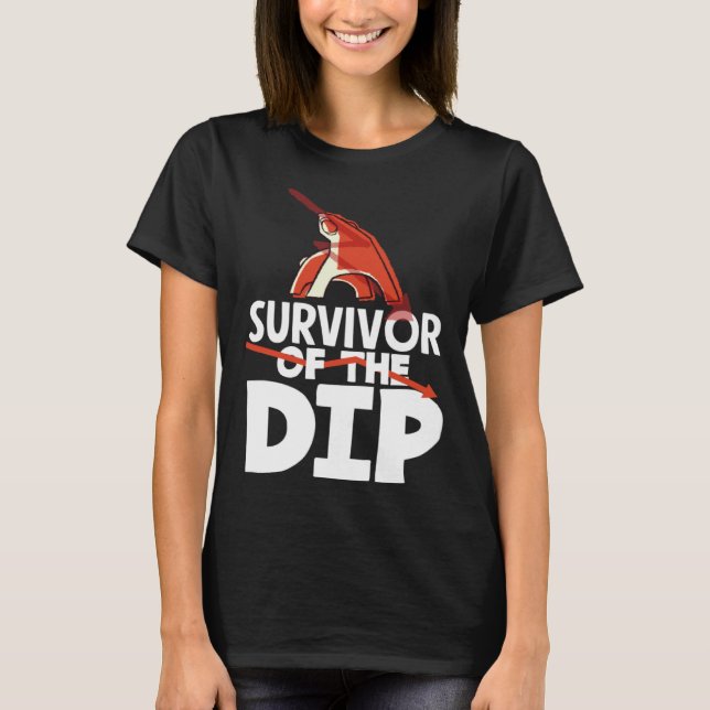 Camiseta Survive The Dip Trading Day Investor Day (Anverso)