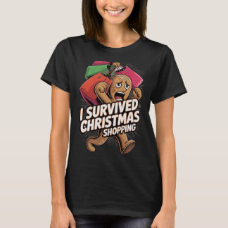 Camiseta Survived Christmas Shopping
