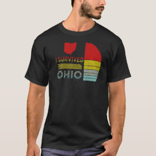 Camiseta Survived Ohio map Meme retro vintage angustiado