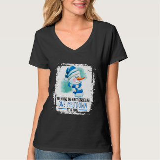 Camiseta surviving the First Grade life one meltdown at a t
