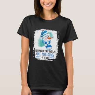 Camiseta surviving the First Grade life one meltdown at a t
