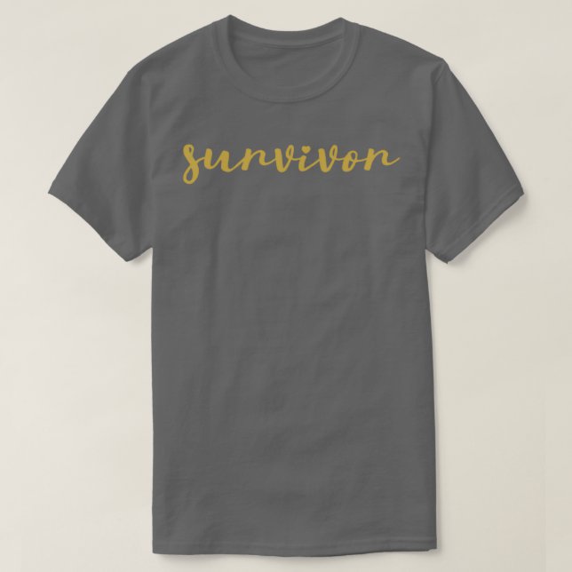 Camiseta Survivor Gold (Diseño del anverso)