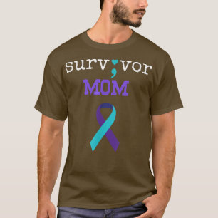 Camiseta Survivor Mom Semicolon entrega artículos de preven