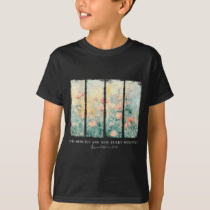 Camiseta Sus misericordias son nuevas cada mañana Floral cr