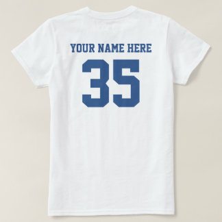 Camiseta Sus propios números y nombre