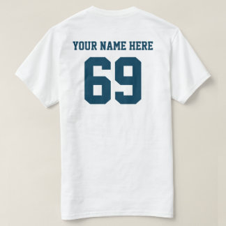 Camiseta Sus propios números y nombre