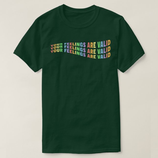 Camiseta Sus Sentimientos Son Válidos Orgullo Pastel De Sal (Diseño del anverso)