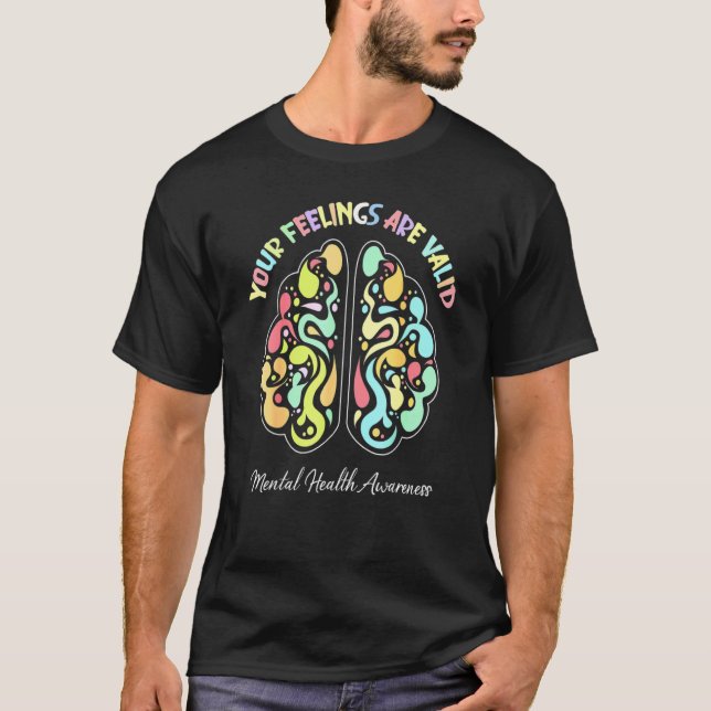 Camiseta Sus Sentimientos Son Válidos Para Concienciar Sobr (Anverso)