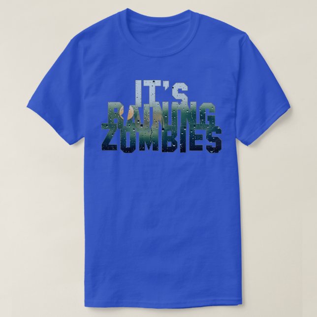Camiseta Sus zombis lluviosos (Diseño del anverso)