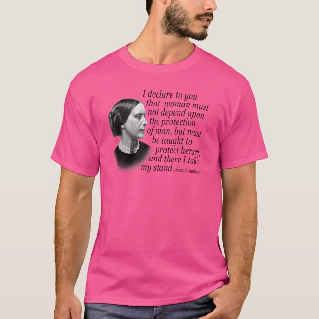 Camiseta Susan B Anthony Cita a una activista de derechos d (Anverso)