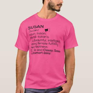 Camiseta Susan Name Definition Susan Female Name