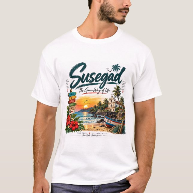 Camiseta Susegad — La forma de vida de Goa (Anverso)