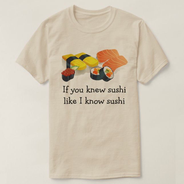 Camiseta Sushi (Diseño del anverso)