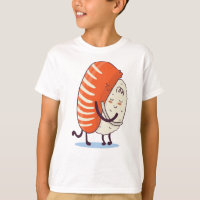 Sushi abrazo kawaii japonés