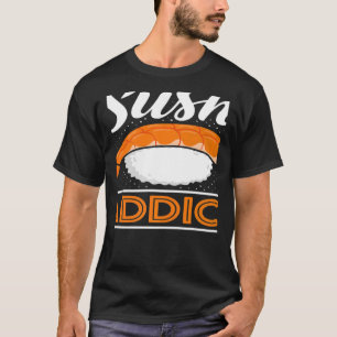 Camiseta Sushi adicto a la comida japonesa