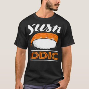 Camiseta Sushi adicto a la comida japonesa
