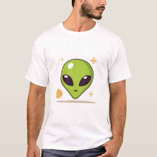 Camiseta Sushi Alien – Cute Minimal Food Art