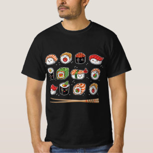 Camiseta Sushi Anime Kawaii japonés amante de la comida Ota
