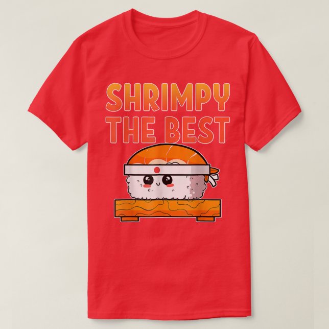 Camiseta Sushi Anime Merch Manga Cosplay comida japonesa  (Diseño del anverso)